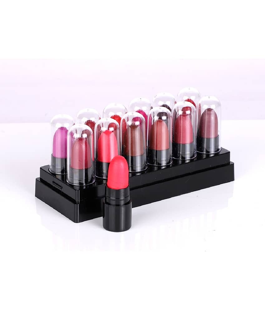 Play Run Minis Pout Party Matte Lipstick Highly Pigmented Mini Lipsticks (Set of 12 ) view 2