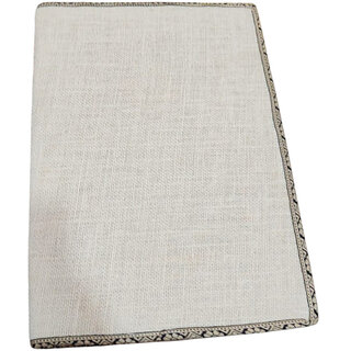 White Premium jute File Folder view 2