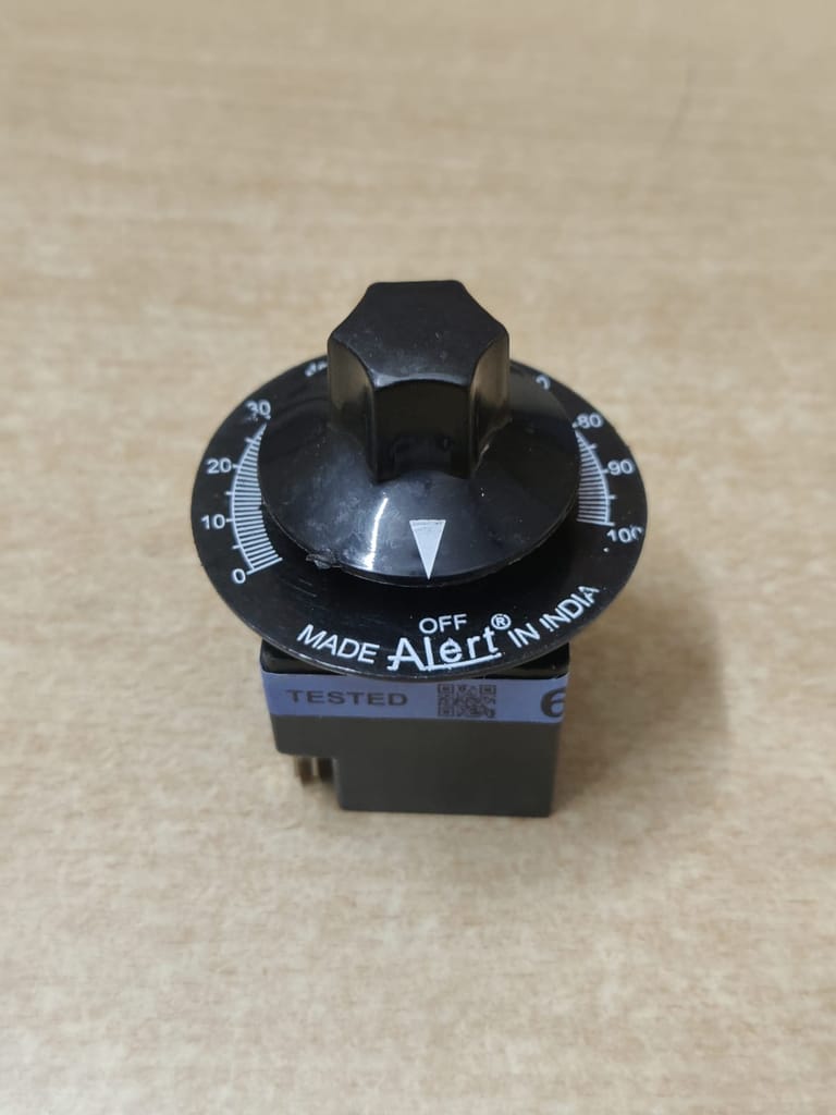 Simmerstat energy regulator (0 - 100 degree) | Infinite Switch (15 Amp, 220-250V AC) view 2