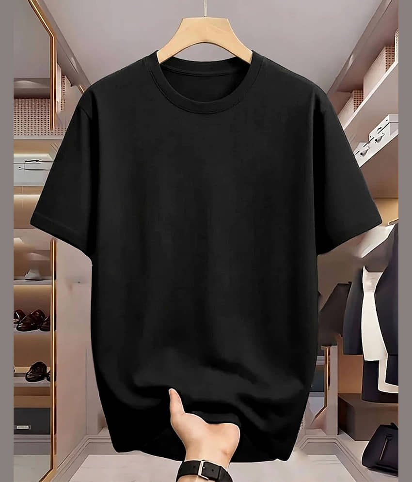 ENITOR Men Cotton Blend Oversized Fit Printed T-Shirt ( Multicolor1 ) view 2