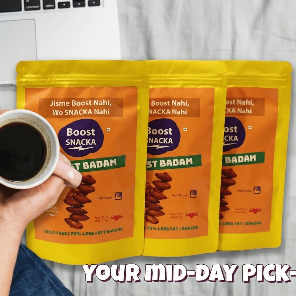 BOOST BADAM – Healthy Roasted Badam Super Saver 3 Combo view 2