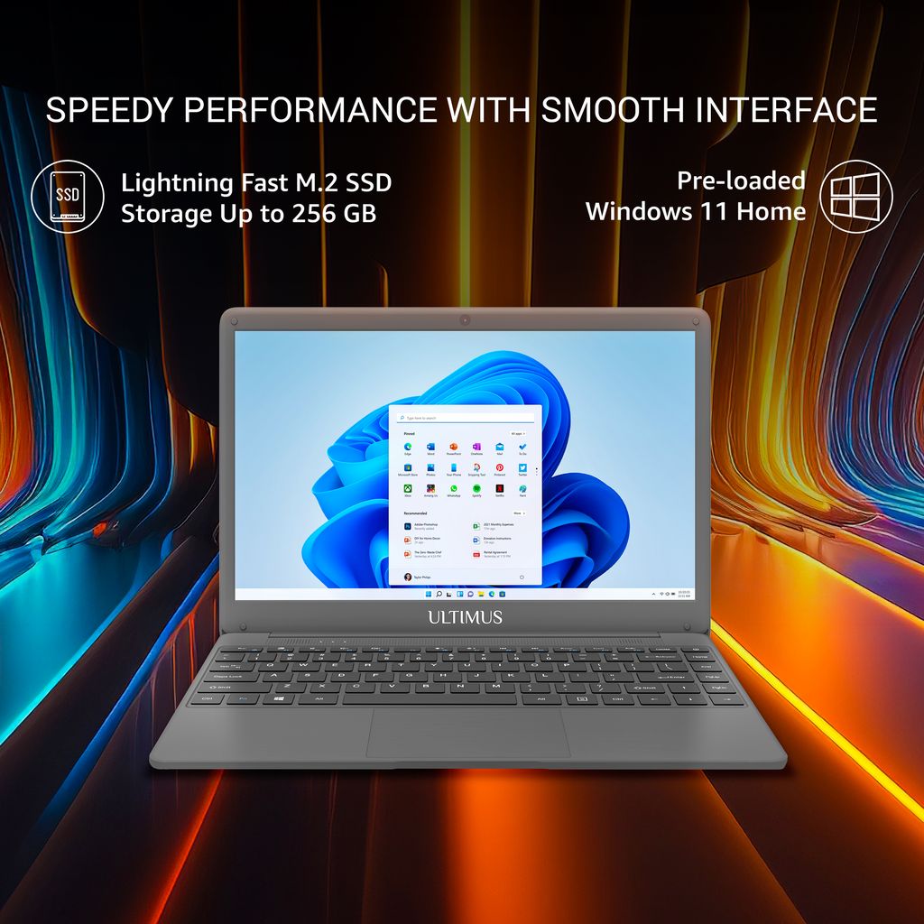 FUTOPIA ULTIMUS Neo 10th Gen Intel core i3 8 GB RAM/ 256GB SSD, 14.1-inch (35.8 cm) FHD IPS Display Type-C Port Win 11 Home Space Grey 1.30 Kg Thin & Light NU14U3INT54BN-SG view 2