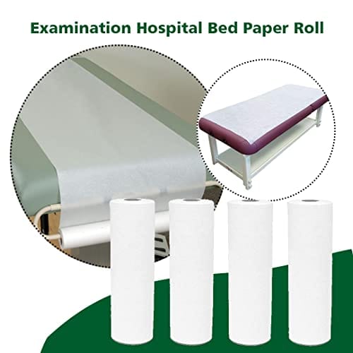 Biogreen Hospital Bed/Couch Roll || Width 24 inch || 100 Meters Each Roll - Pack of 4 || usable Operation Theater, Diagnostic centres, pathalogy centres, spa centres view 2