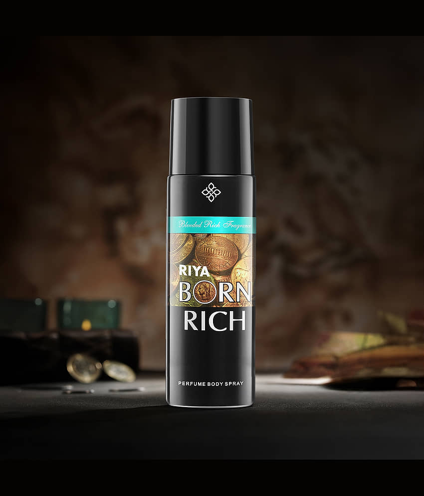 RIYA Born Rich Deodorant Spray - For Men (200 ml) view 2
