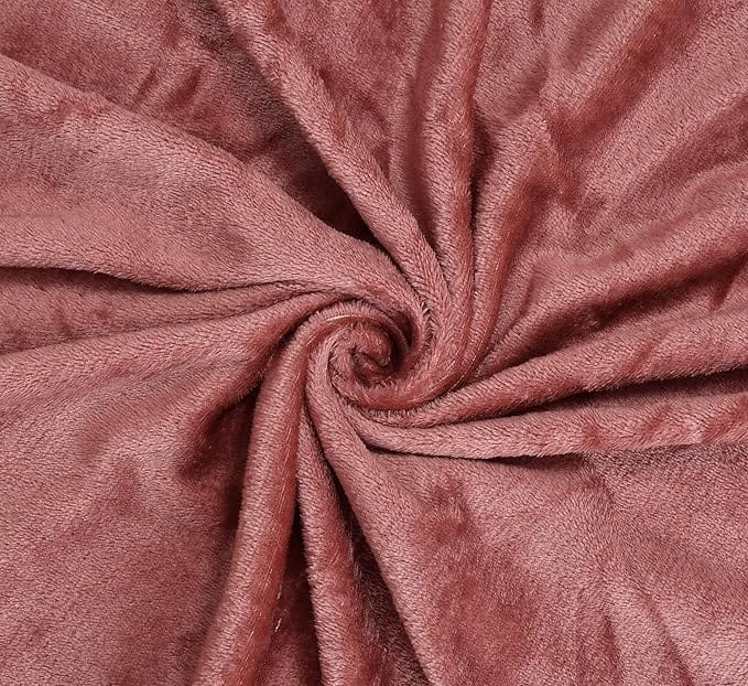 Brevard International Double Bed Bedsheet | 190 GSM Flannel Super Soft Warm Elastic Fitted | With 2 Pillow Covers for Winters - 72x78x8 Inches, Mocha view 2
