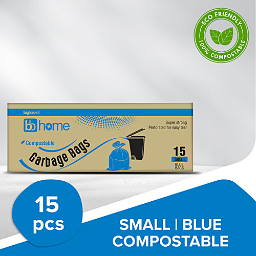 Sunshine Compostable Garbage Bags ( Blue ) Medium 48*56 Cm