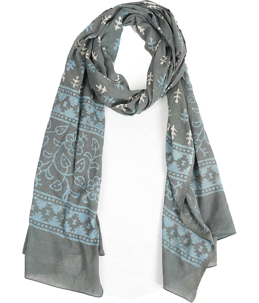 STYLE SHOES Gray Cotton Women's Stole ( Pack of 1 )