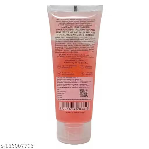 Omeo Calendula, Aloe Vera & Neem Face Wash for All Skin Types Cleanses Pores & Clarifies Impurities 100gm (Pack of 2) view 2