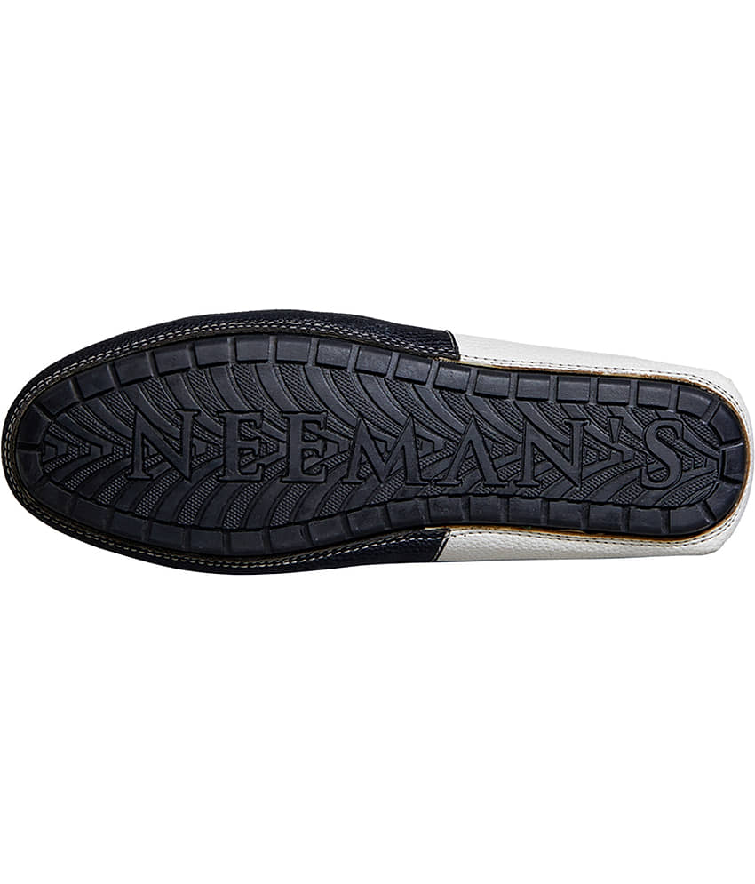 Neemans Color Block Loafers Black Men's Slip on Shoes view 2
