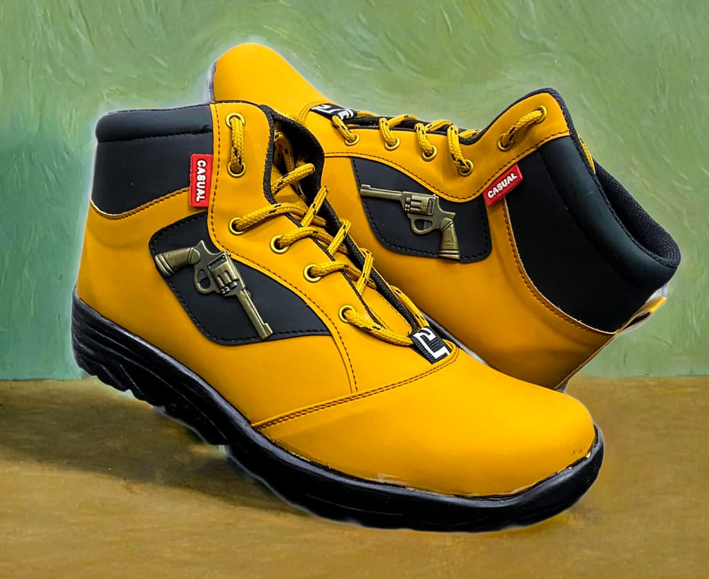 Tan Gun Boot For Men, Casual For Men, Men's Footwear, Party wear Boots, Daily wear Casual Boots, By–Auras Shoes view 2