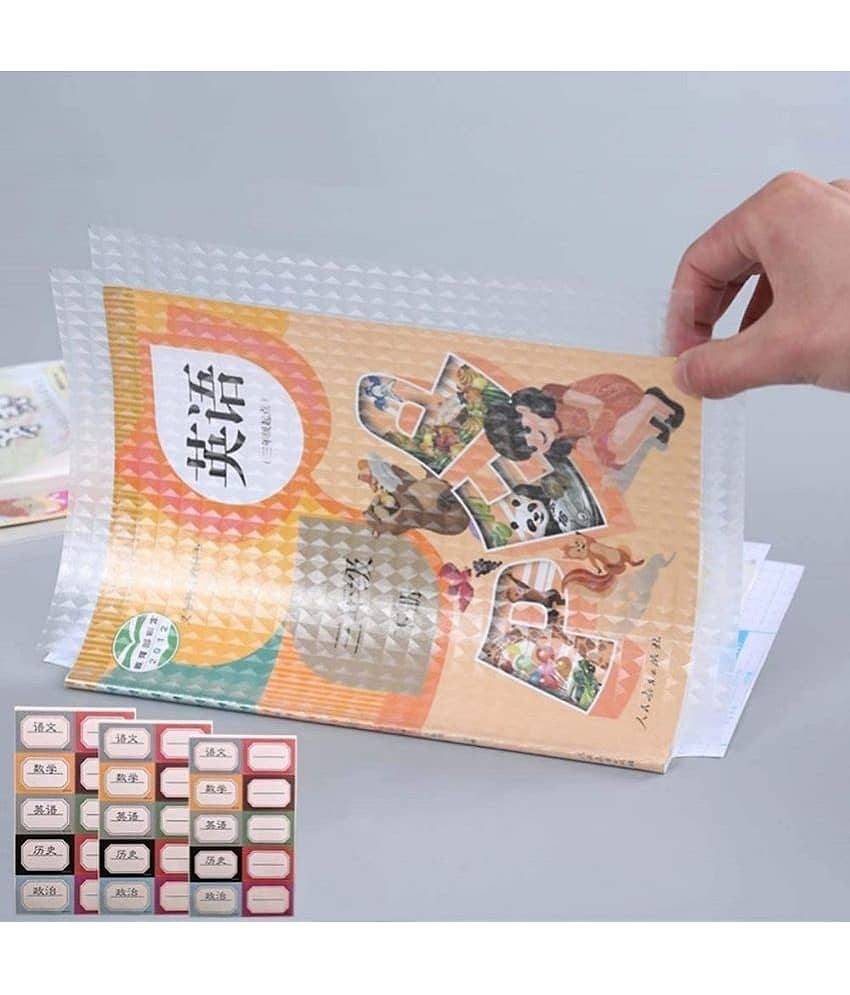 Transparent Paper Sticker Book Cover Film Matte for Craft 30 Pcs,Waterproof School Textbook Protective Case Cover Can Be Cut Self-Adhesive A4 Book Cover Paper Sticker Book Film (30pcs) view 2
