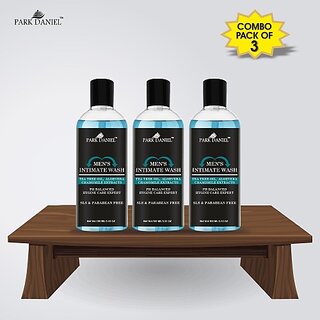 PARK DANIEL Natural pH Balanced Men Intimate Wash- Hygine Care Expert Combo pack of 3 bottles of 100 ml(300 ml) (3 x 100 ml) view 2