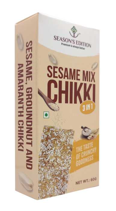 Season's Edition Sesame-Mix Chikki 720 Gms (60 Gms by Box Of 12) view 2