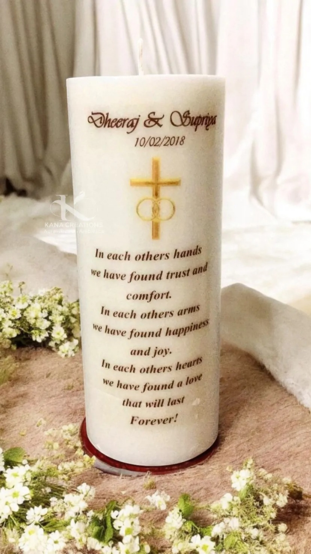 Baptism Soy Candles view 2