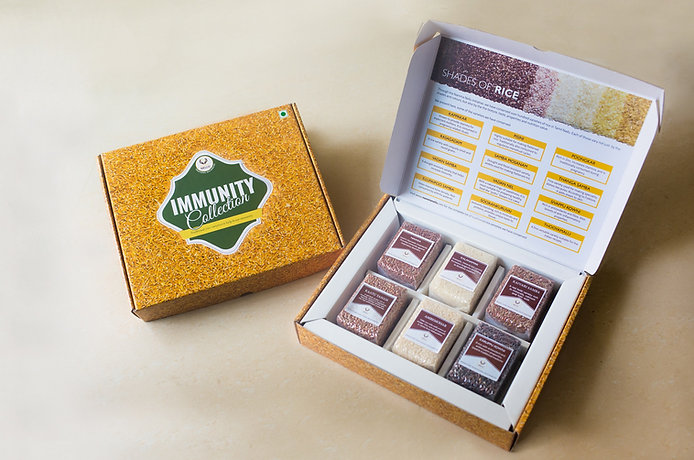 Immunity Collection Rice Gift Box (Includes 6 Rice Varieties Each 230 Gms) view 2