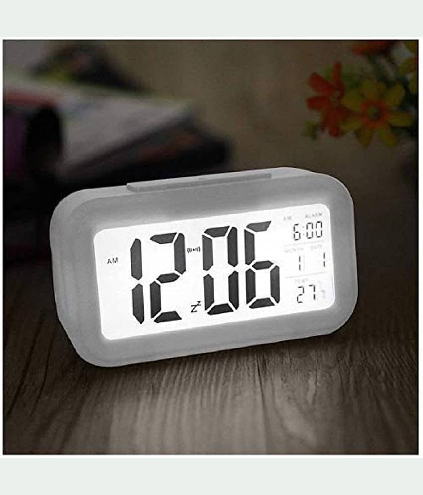 VVORAA Digital Plastic Rectangular Table Clock - Pack of 1 view 2