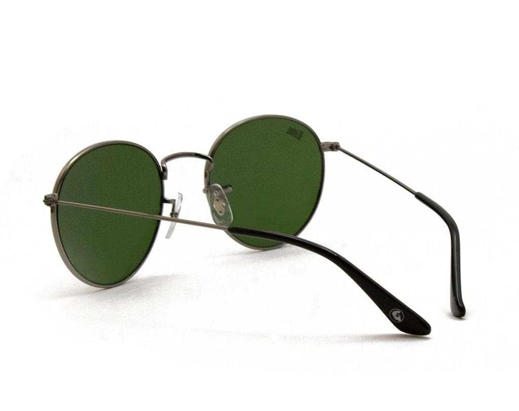 Beardo Mobster Sunglasses-Gun Metal UV-Pro view 2