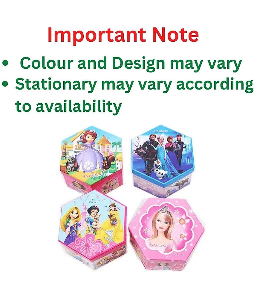 46 Pieces Art Set Color Kit with Color Pencil, Crayons, Water Color, Sketch Pens (Color and Design May Change) view 2