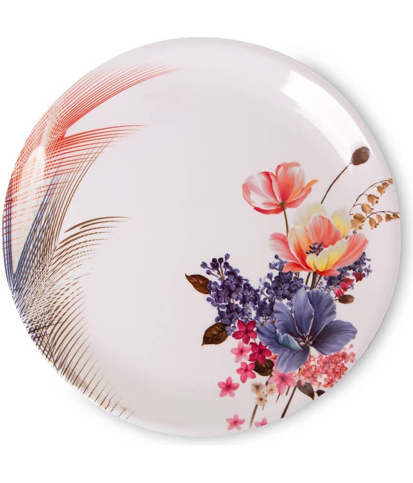 HomePro 6 Pcs Melamine Multi Color Half Plate view 2