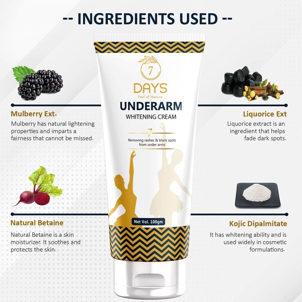 7Days Natural Underarm Whitening Cream for Brighter Underarms view 2