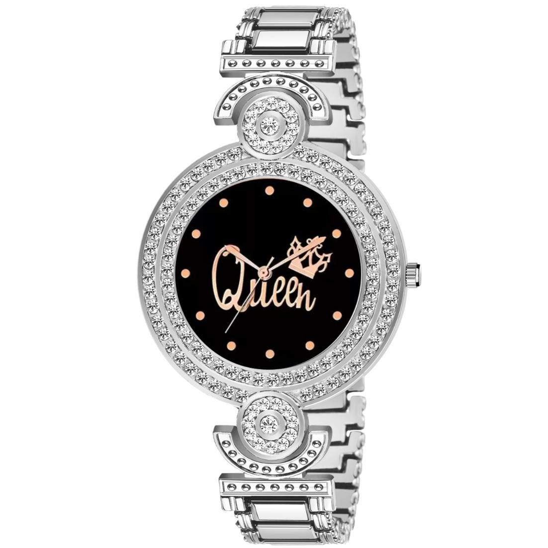 Bolun Black Queen Dial Silver BD Girls and Women Watch view 2