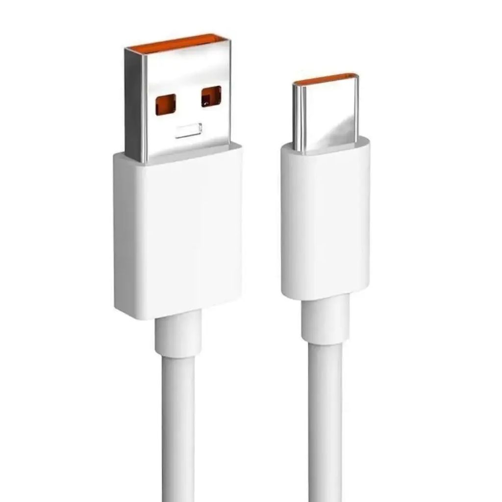 120W USB A to USB C HyperCharge Cable (6A) | Turbo Charge Support for Xiaomi, Poco, Redmi Premium TPE & Zinc Alloy 480Mbps Data Sync – 1 M