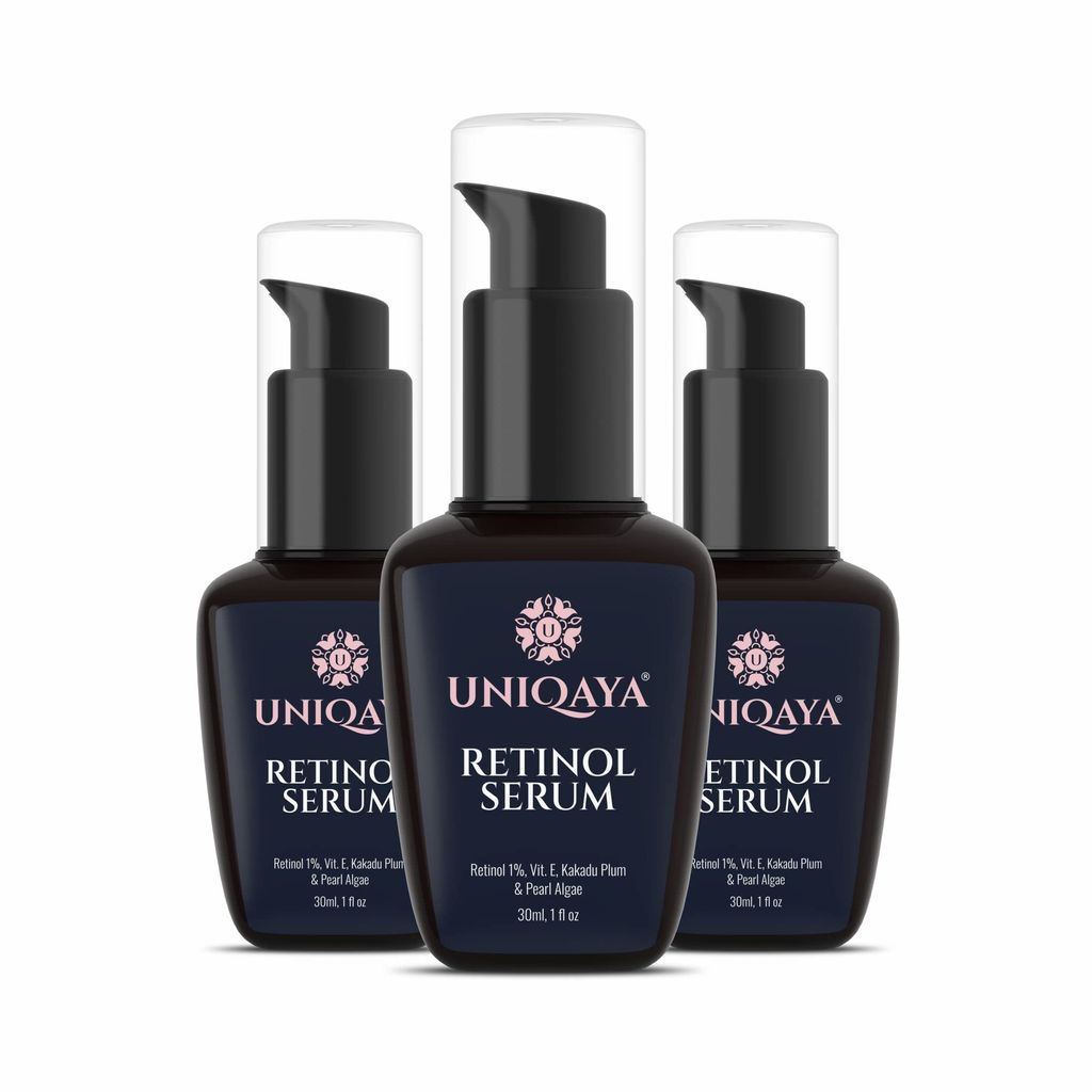 Uniqaya Retinol Serum For Face | Face Serum For Glowing Skin | Serum For Pigmentation And Dark Spot (Pack Of 3)