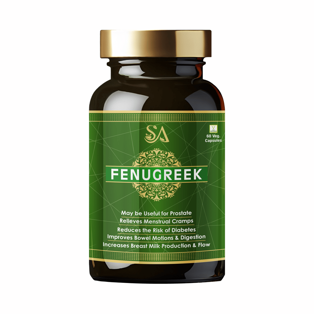FENUGREEK(Breast Milk Boost, Prostate Health, Digestive Aid, Menstrual Cramp Relief (60 capsules) view 2