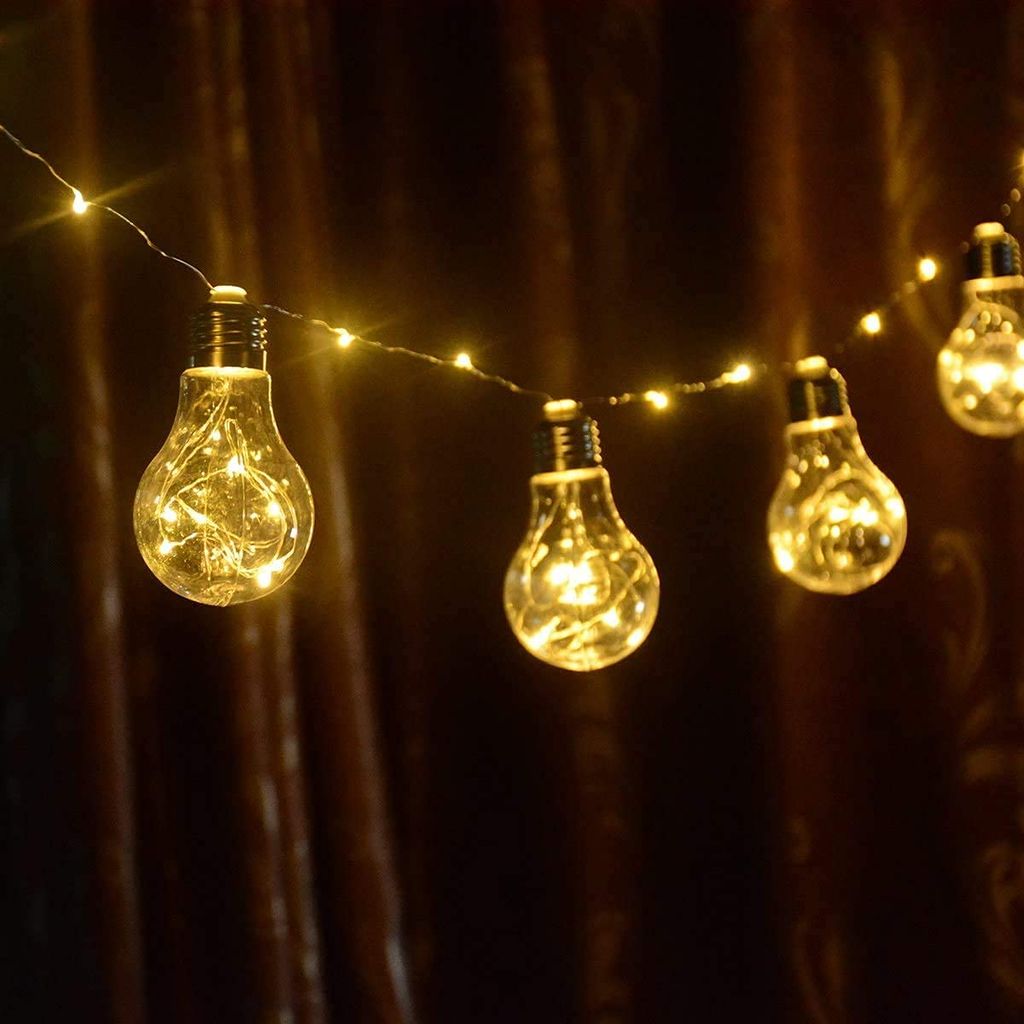 GLOWSERIE Decorative Vintage Style LED Bulb Fairy String Lights for Indoor and Outdoor Ambient Lighting view 2