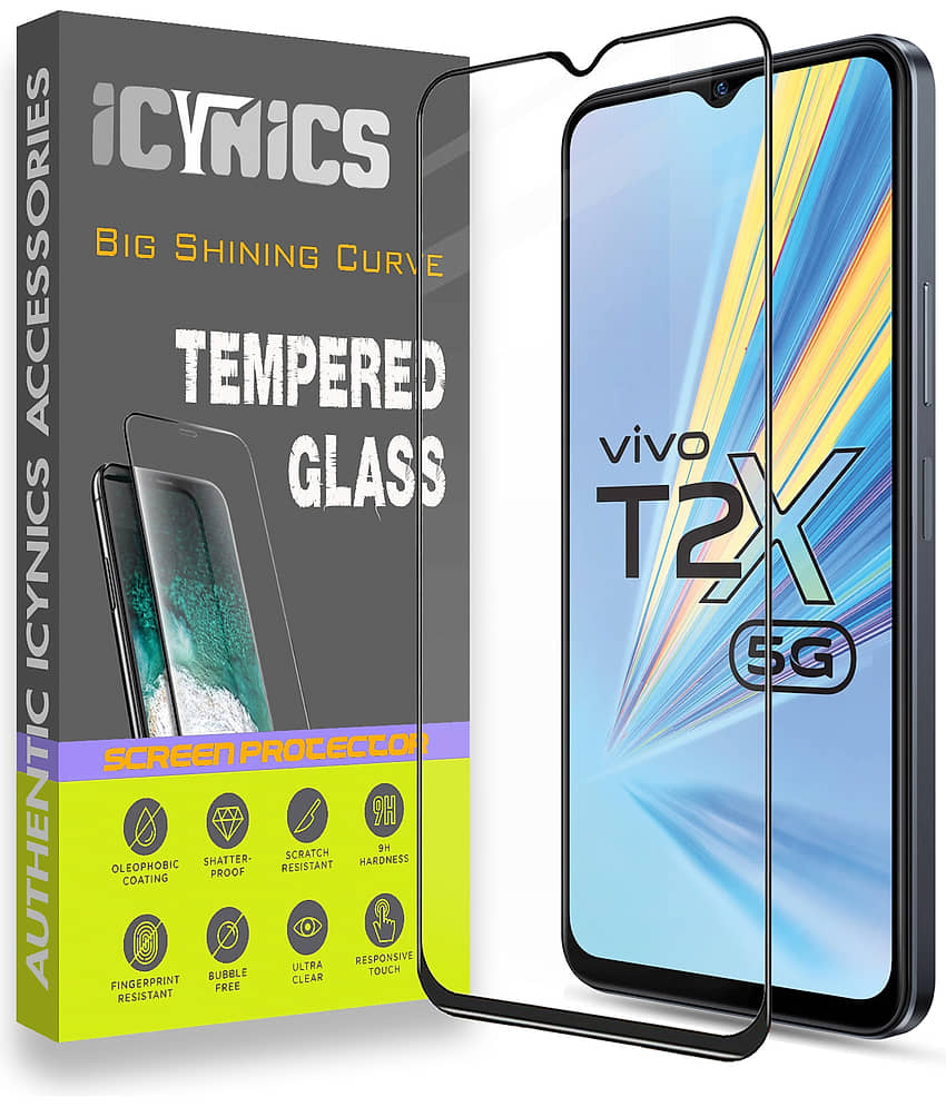 Icynics Tempered Glass Compatible For Vivo T2x 5G ( Pack of 1 )