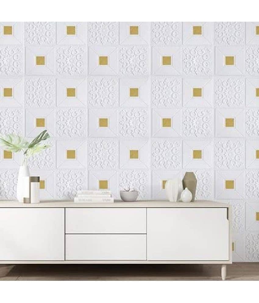 HINGOL Abstract 3D Wallpaper ( 70 X 77 ) cm ( Pack of 1 ) view 2