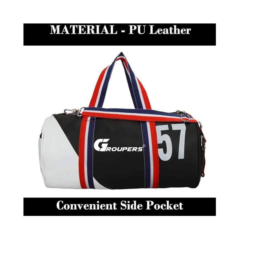 GROUPERS Duffle PU Leather Bag view 2