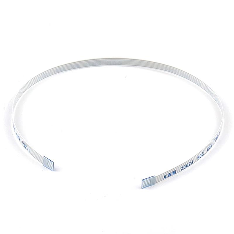 6 Pin 0.5mm Pitch 100mm Same Side Connection FFC Ribbon Flexible Flat Cable view 2