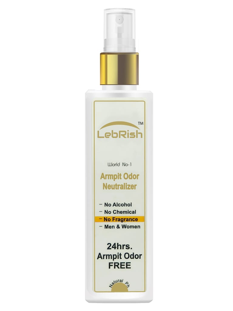 Armpit Odor Neutralizer | Underarm Odor Remover Spray | LebRish | Zero Fragrance | 100 ml view 2