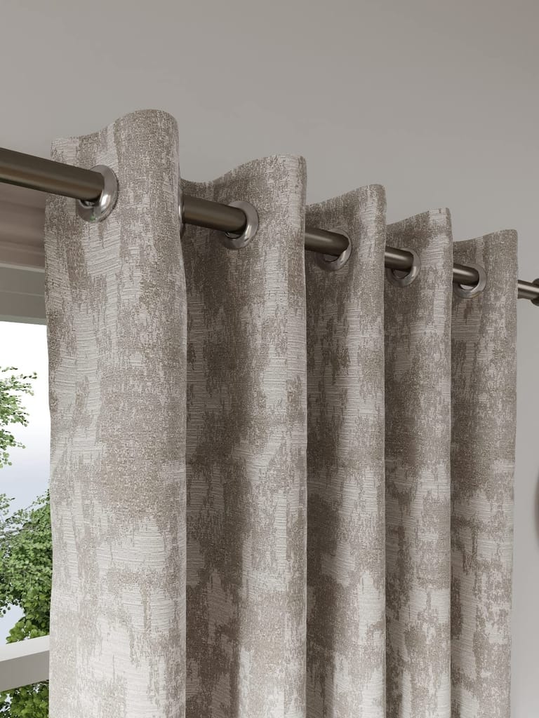 DDECOR - 100% PolyesterPlain & Texture PatternDoor 7 Ft|135 CM X 225 CM| - Grey view 2