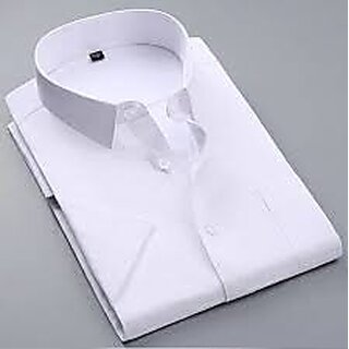 Baleshwar White Cotton Blend Regular Fit Formal Shirt view 2