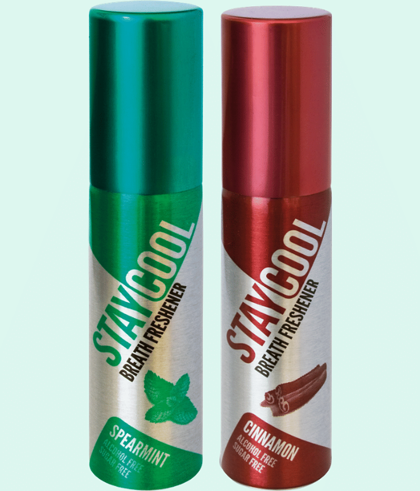 StayCool (1Mint+1Spicy Mint) Breath Freshener Spray 40 mL Pack of 2
