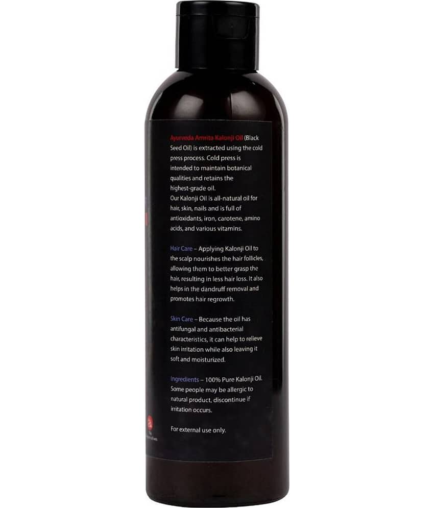 Ayurveda Amrita - Anti Hair Fall Kalonji Oil 180 ml ( Pack of 1 ) view 2