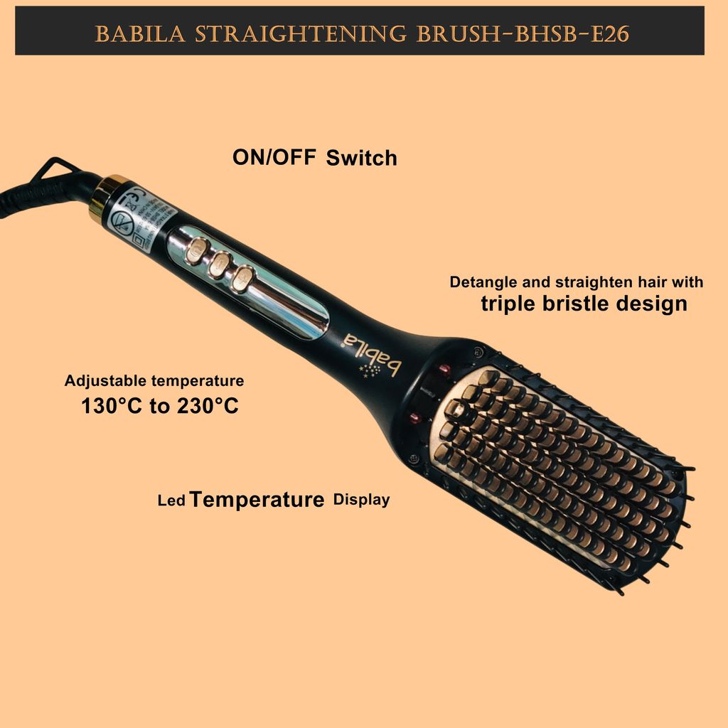 Babila Hair Straightening Brush-BHSB-26 view 2