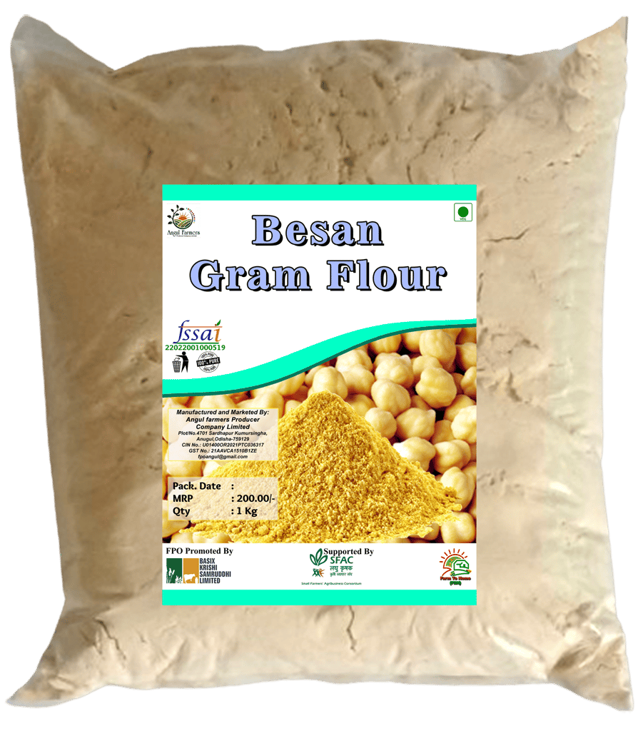 Gram Flour (Besan) | Channa Besan | 1 Kg (pack of 2)
