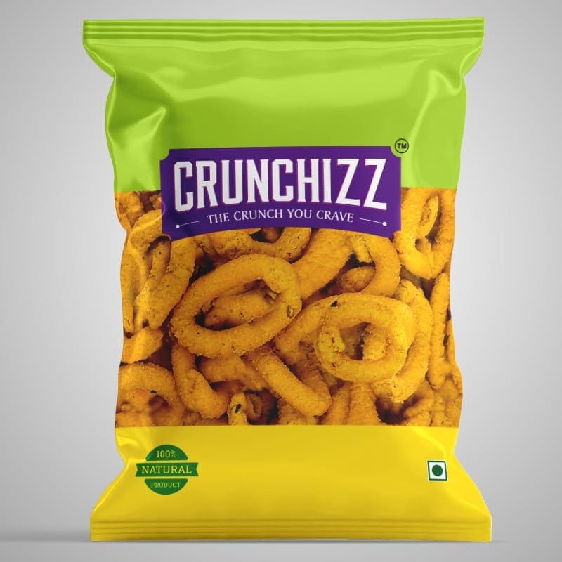 CRUNCHIZZ ANDHRA MURUKKU (Chakli) I Crunchy, Authentic Kerala Snack I No Artificial Additives I Perfect Tea-Time Bites I Pack of One view 2