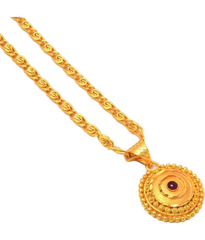 Jewarhaat - Golden Pendant ( Pack of 1 ) view 2
