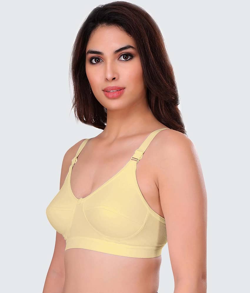 Eve's Beauty Cotton Blend Non Padded Women's Everyday Bra ( Pink ) view 2