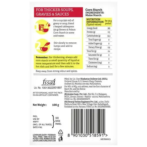 Brown & Polson Corn Starch, 100 gm view 2