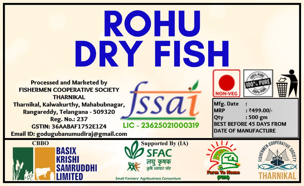 Fishermen Cooperative Society Rohu Dry Fish (500g) view 2
