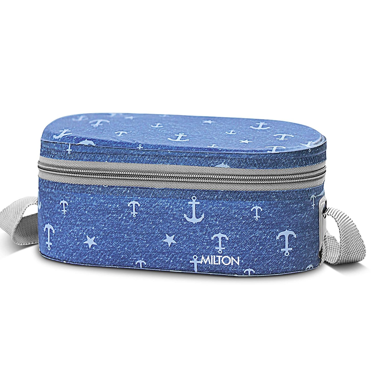 Milton Corporate Lunch Stainless Steel Containers (Set of 3 - Blue) view 2