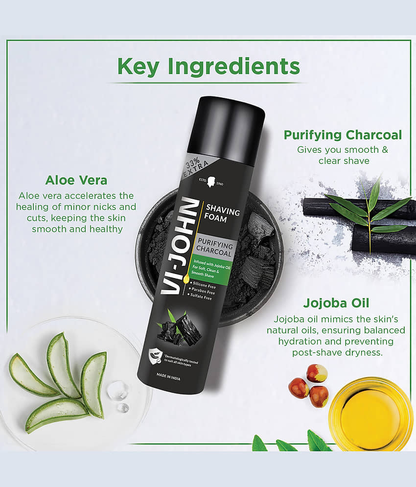 Vi-John Charcoal Shaving Foam 300 g view 2