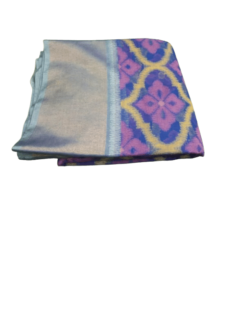 Banarasi Pure Kadhi Silk Multi-coloured Jaal Saree view 2