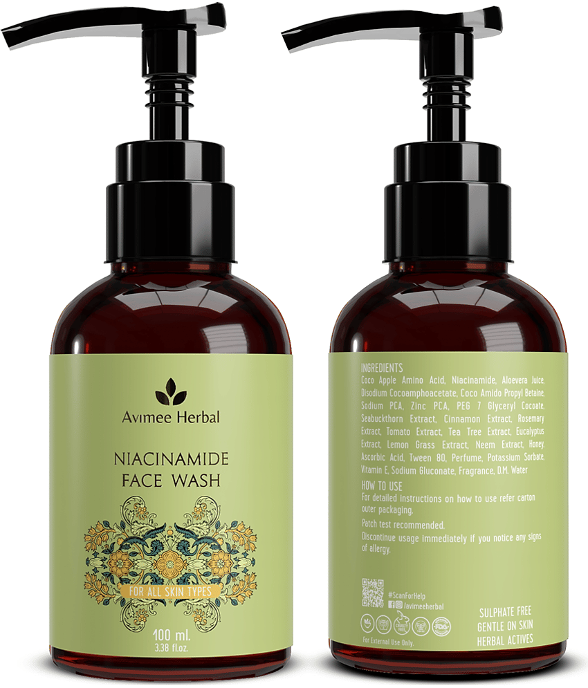Avimee Herbal Niacinamide Face Wash For Daily Skin Clarity & Smooth Texture 100ml (Pack of 1) view 2
