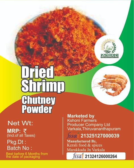 Dried Shrimp Chutney Powder - Authentic Seafood Spice Blend view 2